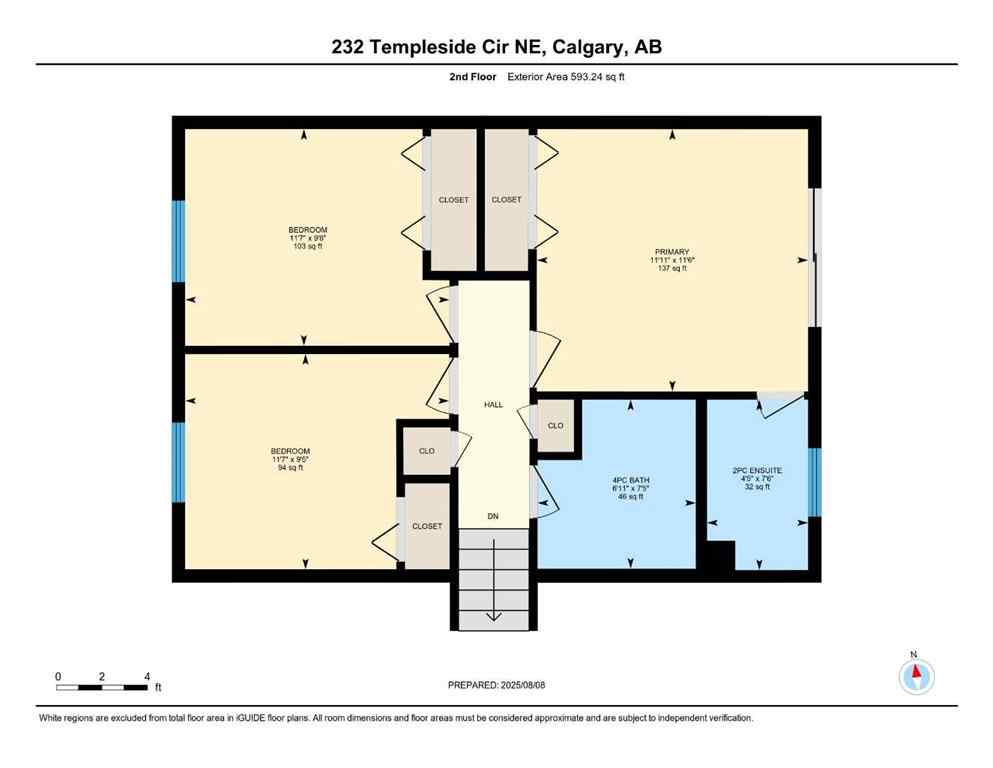 MLS® A2246357 - 232 Templeside Circle NE in Temple Calgary, Residential