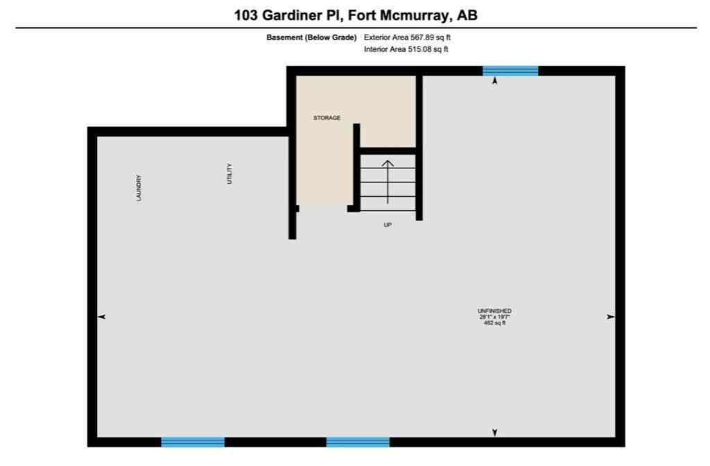 MLS® A2246522 - 103 Gardiner Place  in Grayling Terrace Fort McMurray, Residential