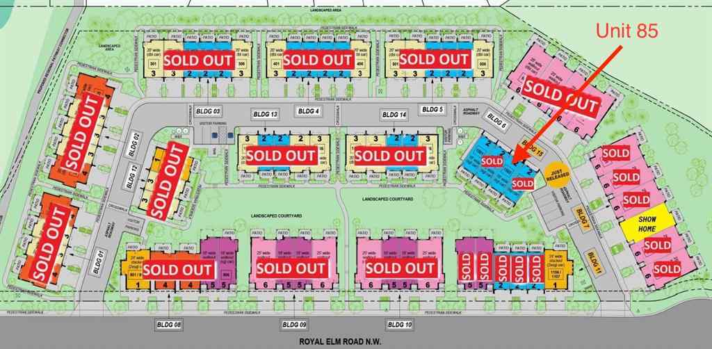 MLS&reg; # A2246857 - 85 Royal Elm Green NW in Royal Oak Calgary, Residential Open Houses