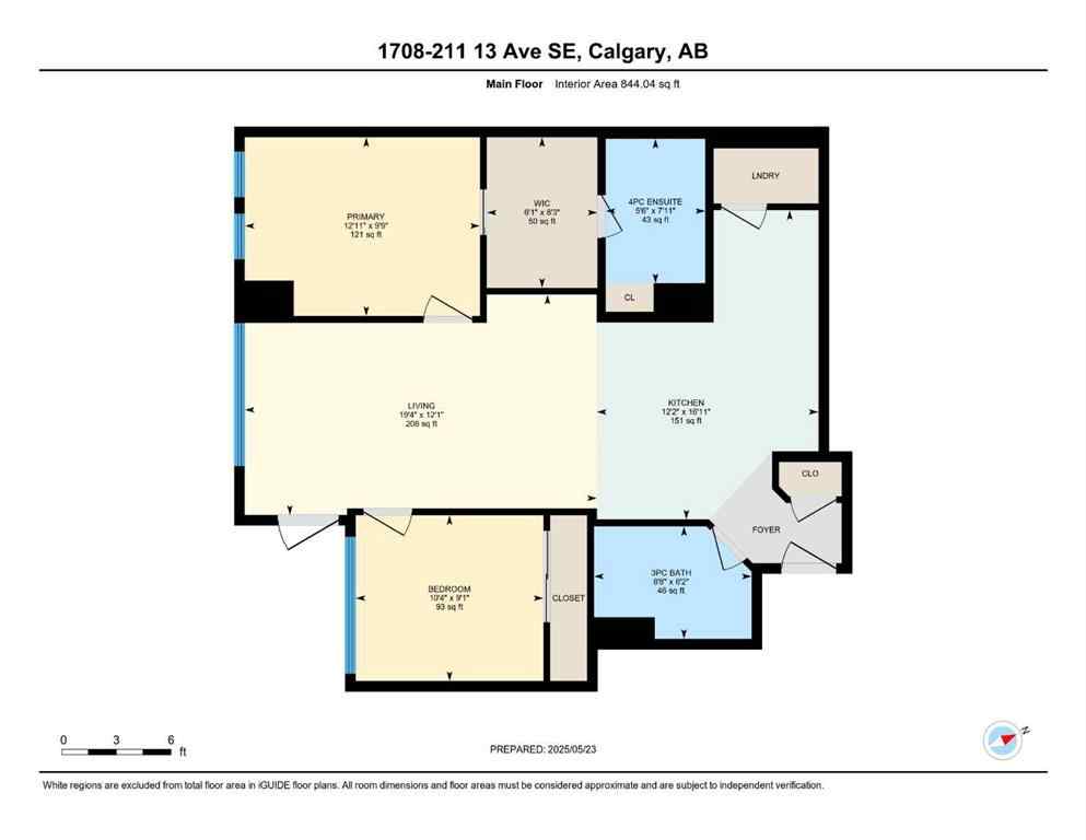 MLS® A2246911 - Unit #1708 211 13 Avenue SE in Beltline Calgary, Residential