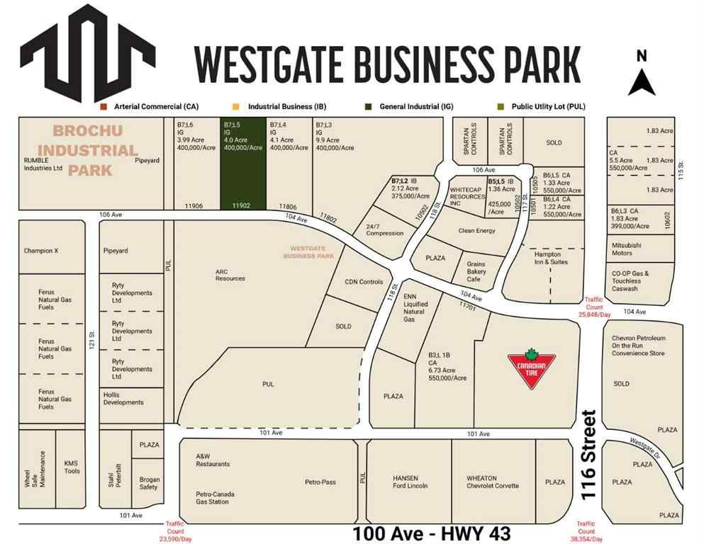 MLS® A2247106 - 11902 104 Avenue  in Westgate Grande Prairie, Land
