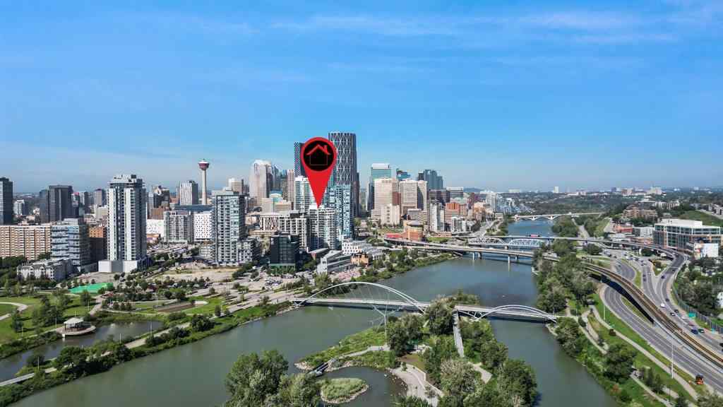 MLS® A2247132 - Unit #1102 519 Riverfront Avenue SE in Downtown East Village Calgary, Residential