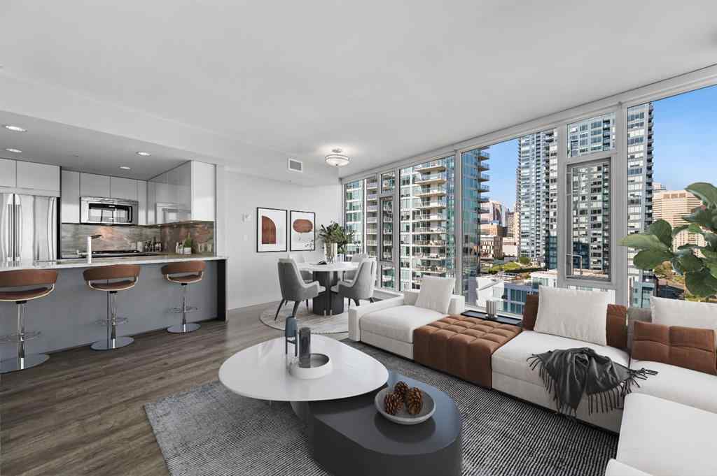 MLS® A2247132 - Unit #1102 519 Riverfront Avenue SE in Downtown East Village Calgary, Residential