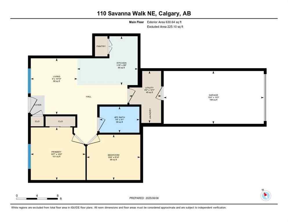MLS® A2247157 - 110 Savanna Walk NE in Saddle Ridge Calgary, Residential