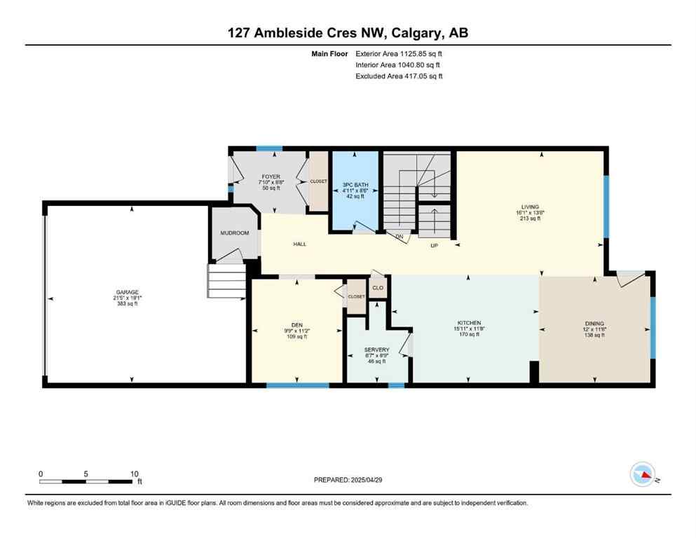 MLS® A2247268 - 127 Ambleside Crescent NW in Moraine Calgary, Residential