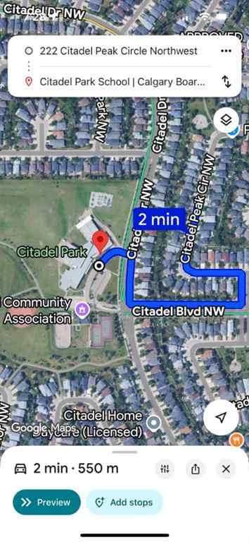 MLS® A2247529 - 222 Citadel Peak Circle NW in Citadel Calgary, Residential