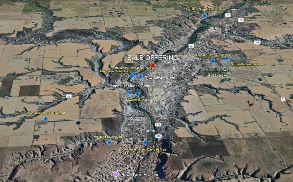 MLS® A2247539 - 601 7 Street E in Riverview Park Drumheller, Commercial