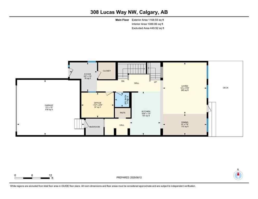 MLS® A2247770 - 308 Lucas Way NW in Livingston Calgary, Residential