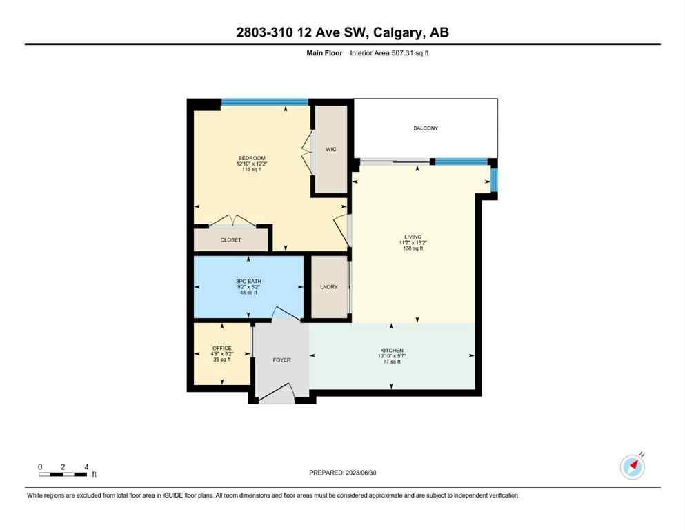 MLS® A2247798 - Unit #2803 310 12 Avenue SW in Beltline Calgary, Residential