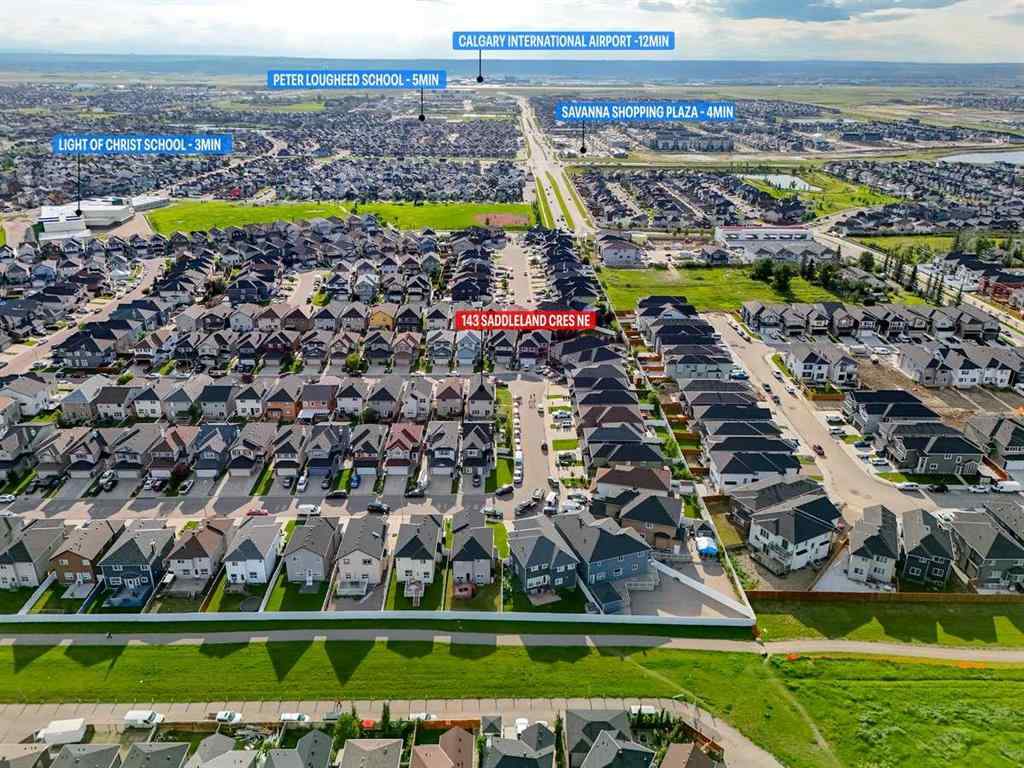 MLS® A2247821 - 143 Saddleland Crescent NE in Saddle Ridge Calgary, Residential