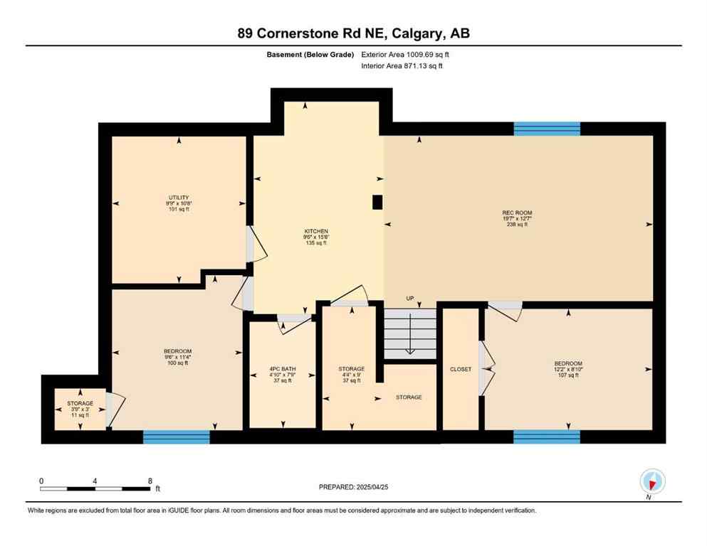MLS® A2247828 - 89 Cornerstone Road NE in Cornerstone Calgary, Residential