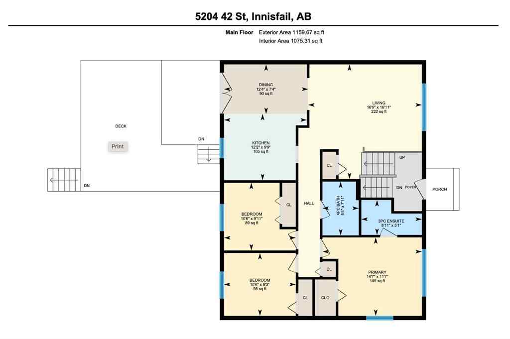 MLS® A2247943 - 5204 42 Street  in Central Innisfail Innisfail, Residential
