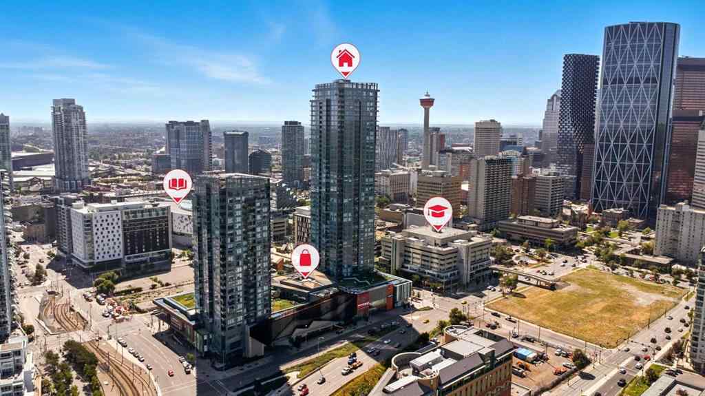 MLS® A2248460 - Unit #1407 530 3 Street SE in Downtown East Village Calgary, Residential