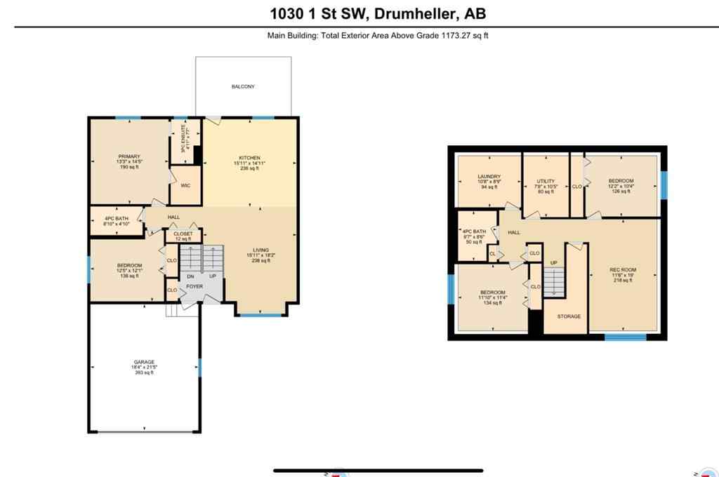 MLS® A2248523 - 1030 1 Street SW in Bankview Drumheller, Residential