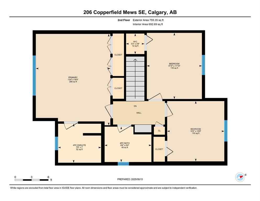 MLS® A2248560 - 206 Copperfield Mews SE in Copperfield Calgary, Residential