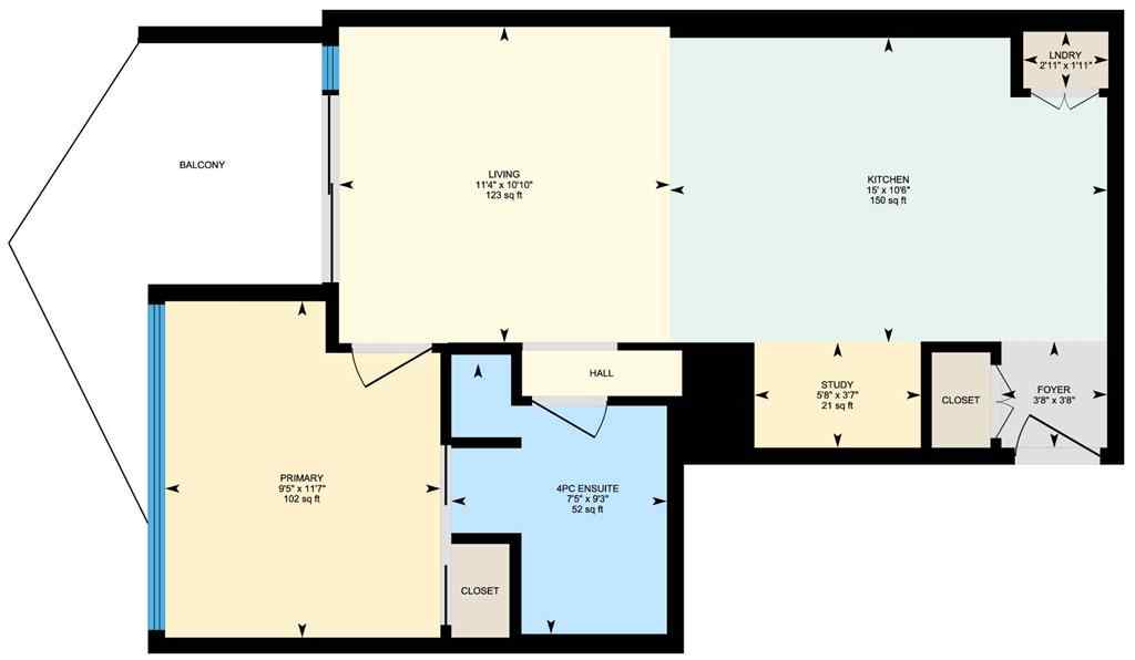 MLS® A2248602 - Unit #801 615 6 Avenue SE in Downtown East Village Calgary, Residential