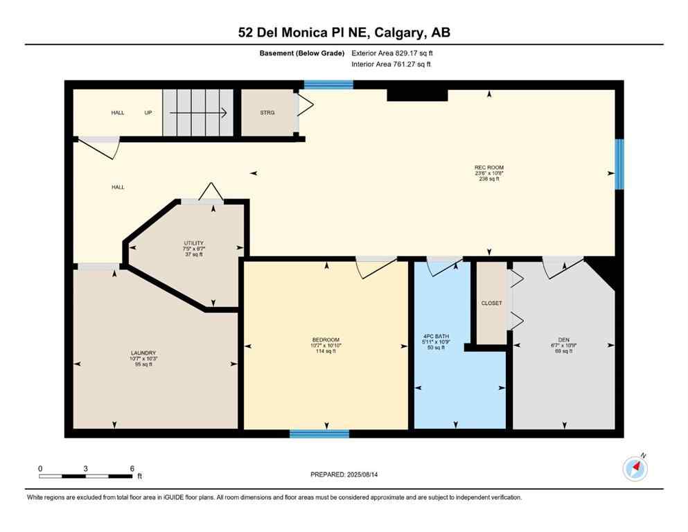 MLS® A2248921 - 52 Del Monica Place NE in Monterey Park Calgary, Residential