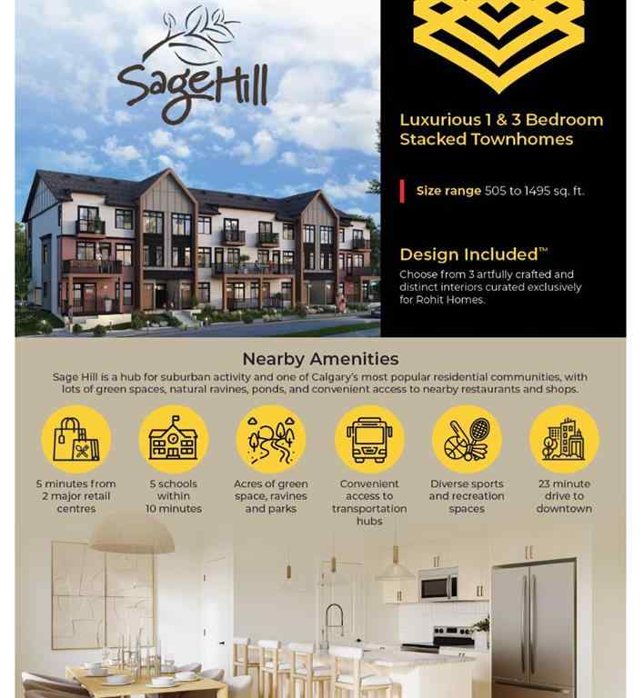MLS® A2250025 - Unit #119 14220 Symons Valley Road NW in Sage Hill Calgary, Residential