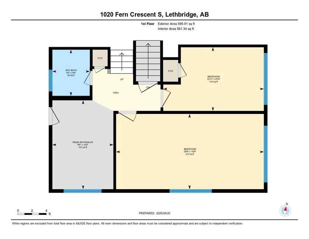 MLS® A2250050 - 1020 Fern Crescent S in Lakeview Lethbridge, Residential