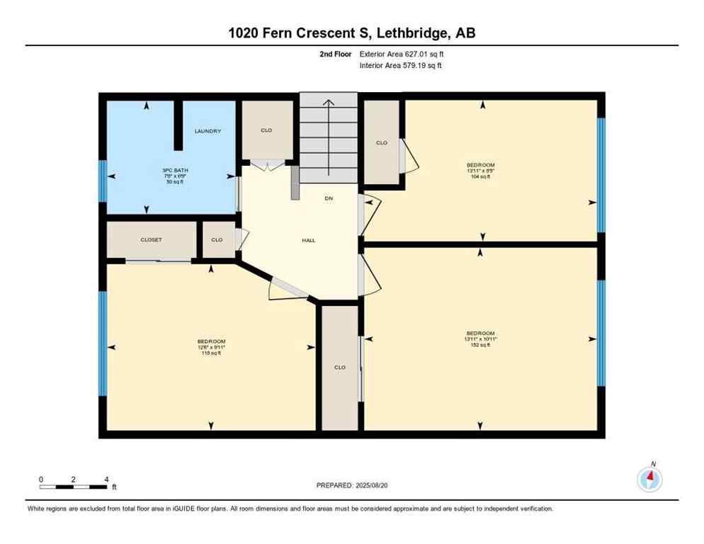 MLS® A2250050 - 1020 Fern Crescent S in Lakeview Lethbridge, Residential
