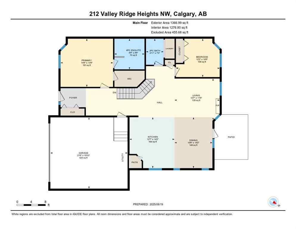MLS® A2250333 - 212 Valley Ridge Heights NW in Valley Ridge Calgary, Residential