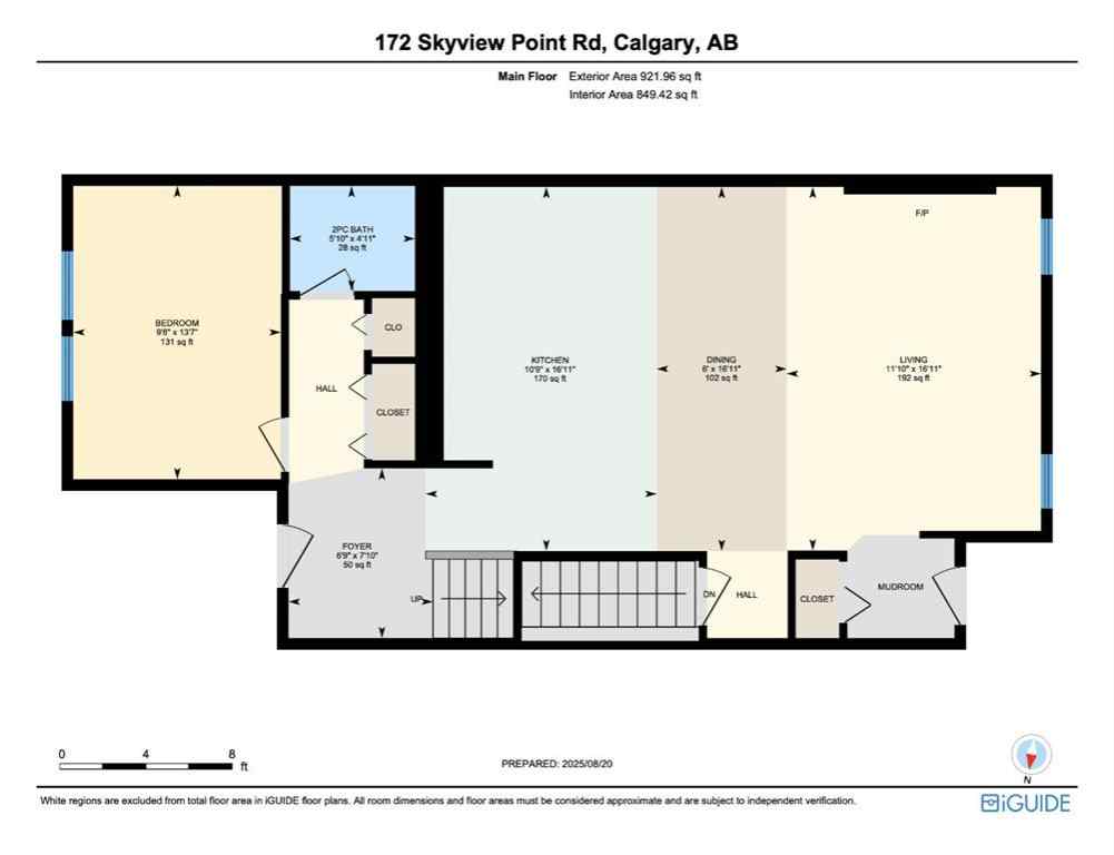 MLS® A2250413 - 172 Skyview Point Road NE in Skyview Ranch Calgary, Residential