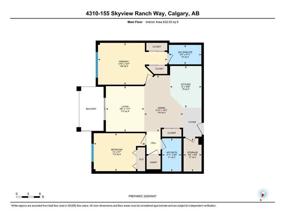 MLS® A2250518 - Unit #4310 155 Skyview Ranch Way NE in Skyview Ranch Calgary, Residential
