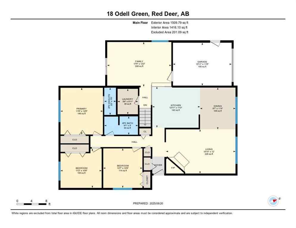 MLS® A2250970 - 18 Odell Green  in Oriole Park Red Deer, Residential
