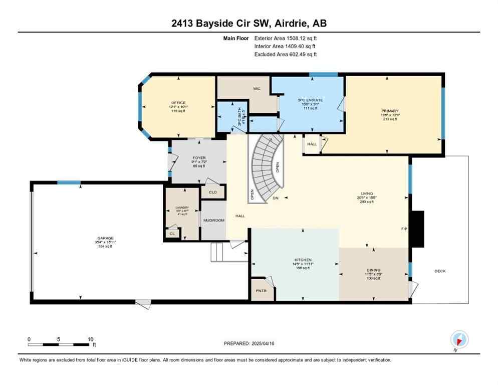 MLS® A2250989 - 2413 Bayside Circle SW in Bayside Airdrie, Residential