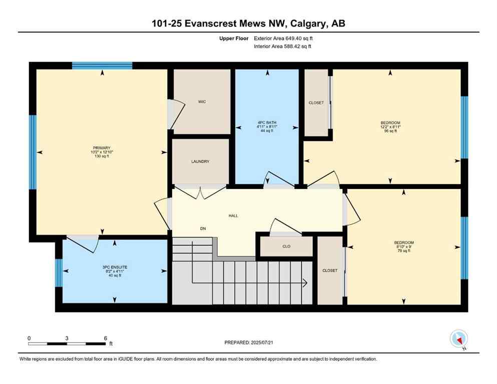 MLS® A2251234 - Unit #101 25 Evanscrest Mews NW in Evanston Calgary, Residential