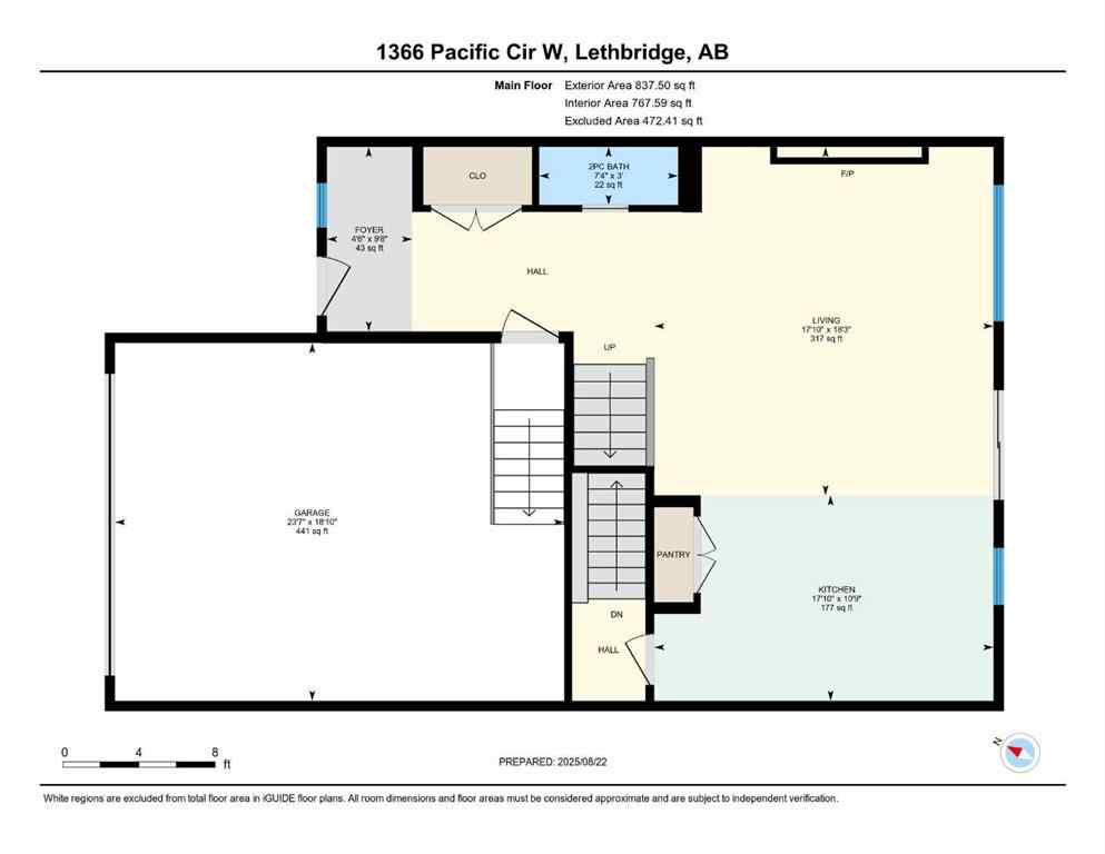 MLS® A2251300 - 1366 Pacific Circle W in Garry Station Lethbridge, Residential