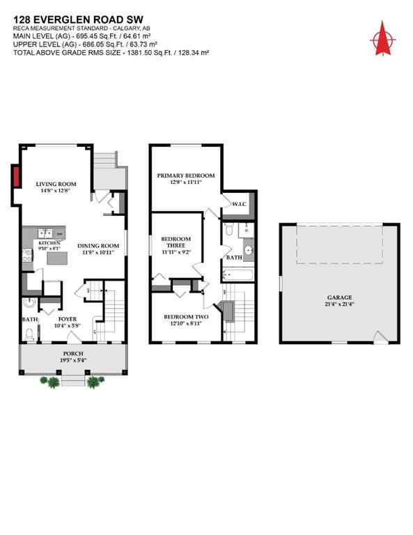 MLS® A2251392 - 128 Everglen Road SW in Evergreen Calgary, Residential