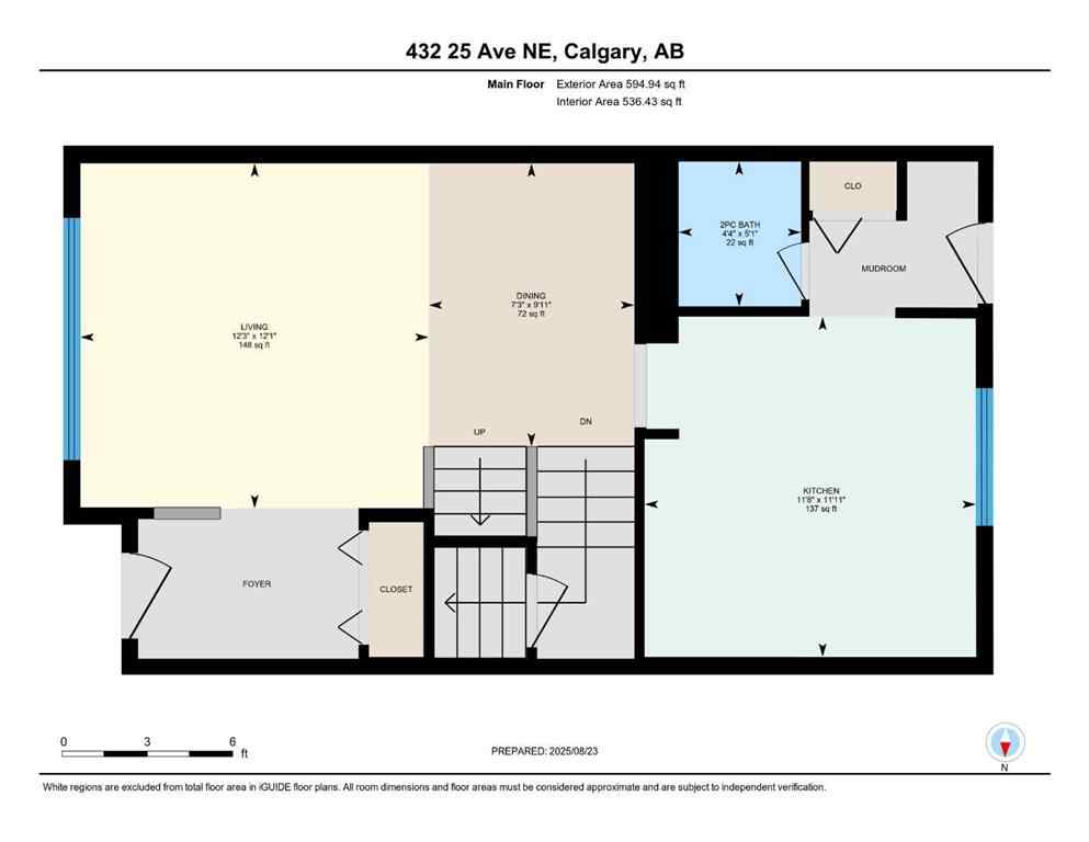 MLS® A2251411 - 432 25 Avenue NE in Winston Heights/Mountview Calgary, Residential