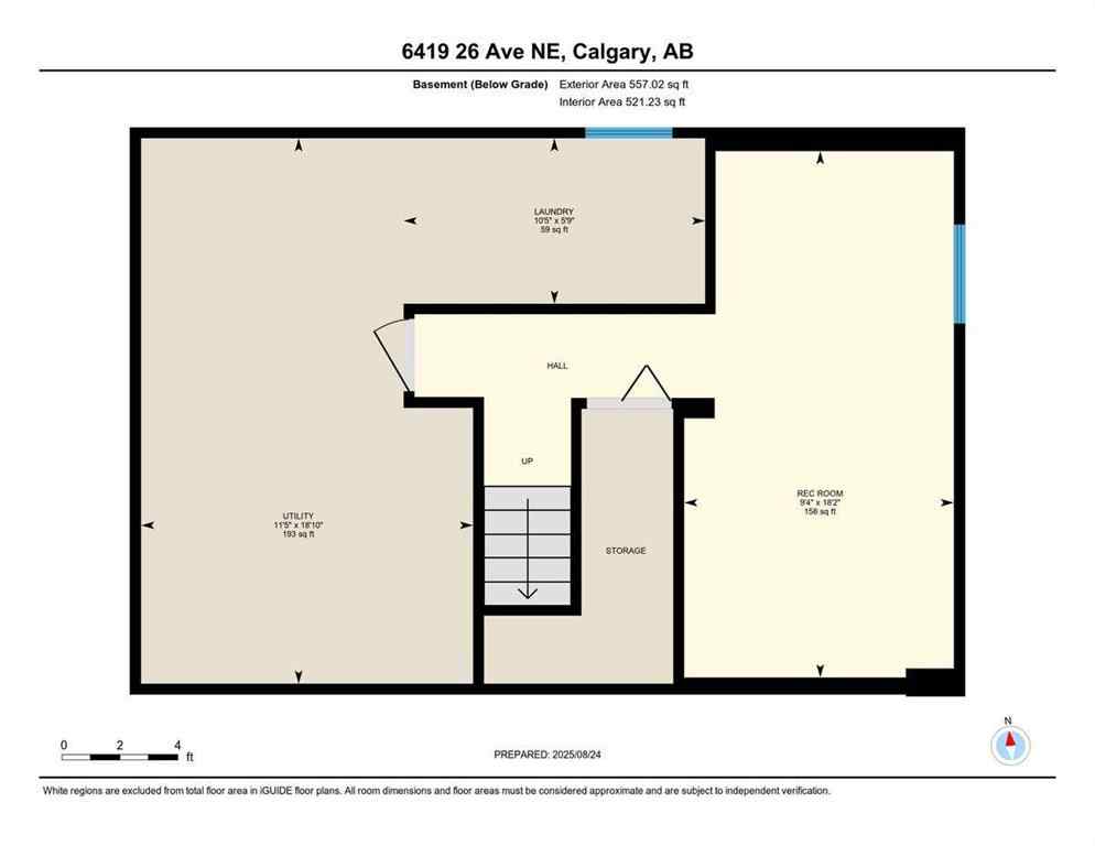 MLS® A2251446 - 6419 26 Avenue NE in Pineridge Calgary, Residential