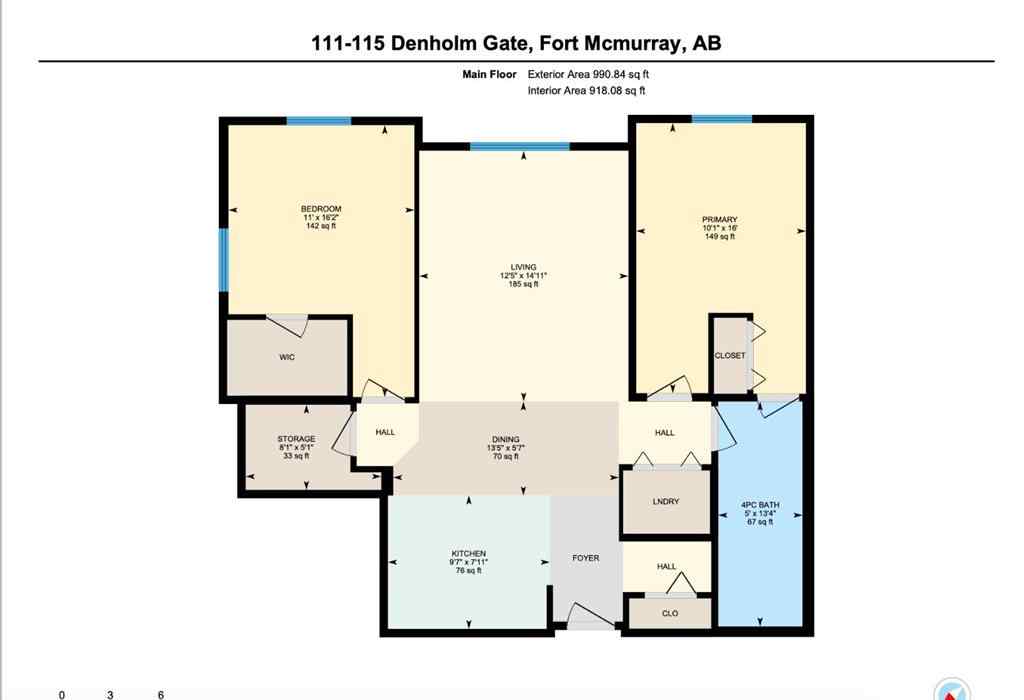 MLS® A2251635 - Unit #111 115 Denholm Gate  in Downtown Fort McMurray, Residential