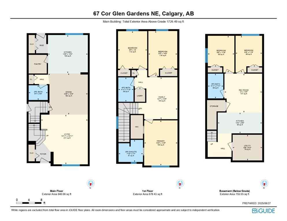 MLS® A2251799 - 67 Corner Glen Gardens NE in Cornerstone Calgary, Residential