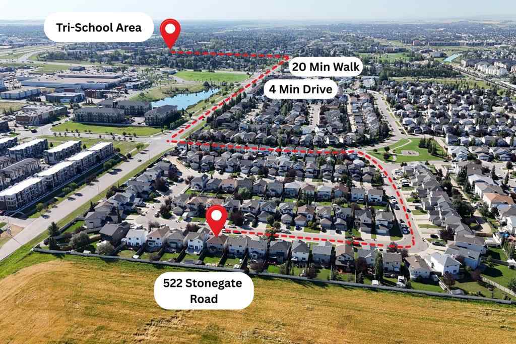 MLS® A2251886 - 522 Stonegate Road NW in Stonegate Airdrie, Residential
