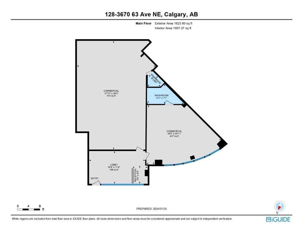 MLS® A2251950 - Unit #128 3670 63 Avenue NE in Westwinds Calgary, Commercial