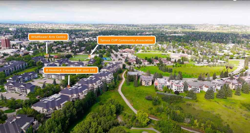 MLS® A2252029 - Unit #101 8 Hemlock Crescent SW in Spruce Cliff Calgary, Residential