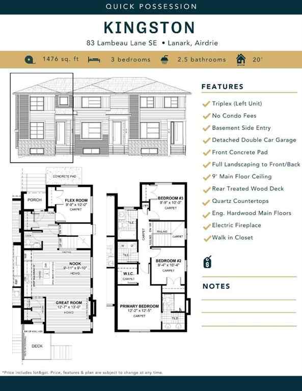 MLS® A2252044 - 83 Lambeau Lane SE in Lanark Airdrie, Residential