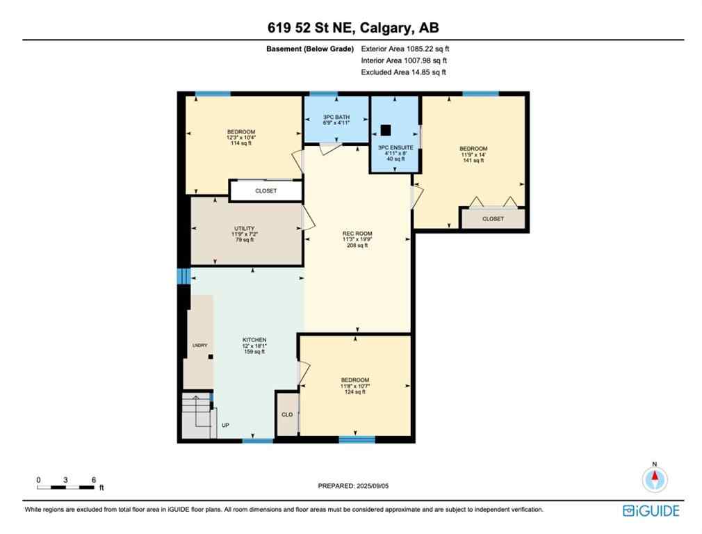 MLS® A2252057 - 619 52 Street NE in Marlborough Calgary, Residential