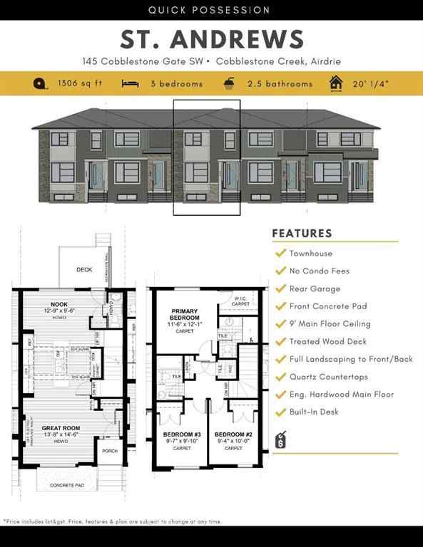 MLS® A2252061 - 145 Cobblestone Gate SW in Cobblestone Creek Airdrie, Residential
