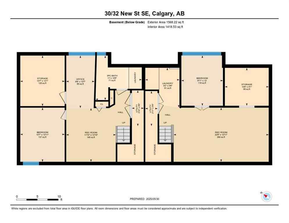 MLS® A2252120 - 30 & 32 New Street SE in Inglewood Calgary, Residential
