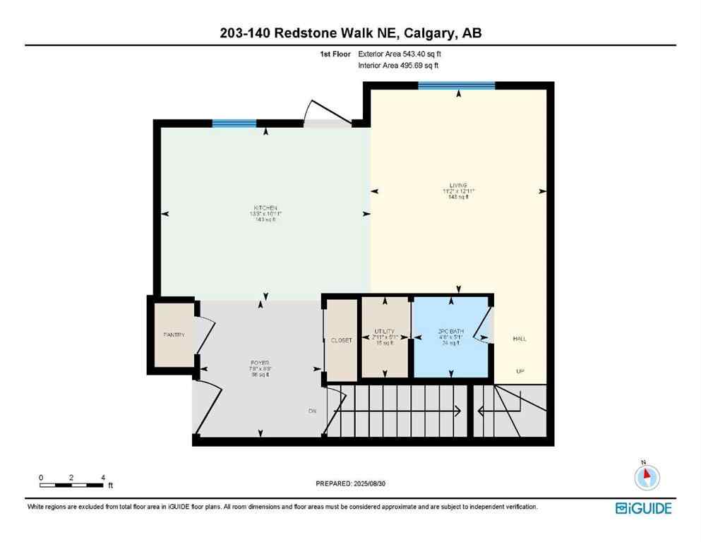 MLS® A2252260 - Unit #203 140 Redstone Walk NE in Redstone Calgary, Residential