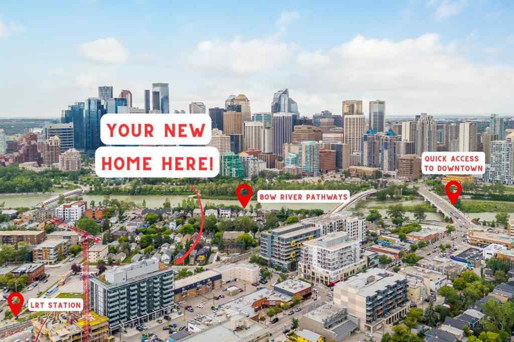 MLS® A2252289 - Unit #610 327 9A Street NW in Sunnyside Calgary, Residential