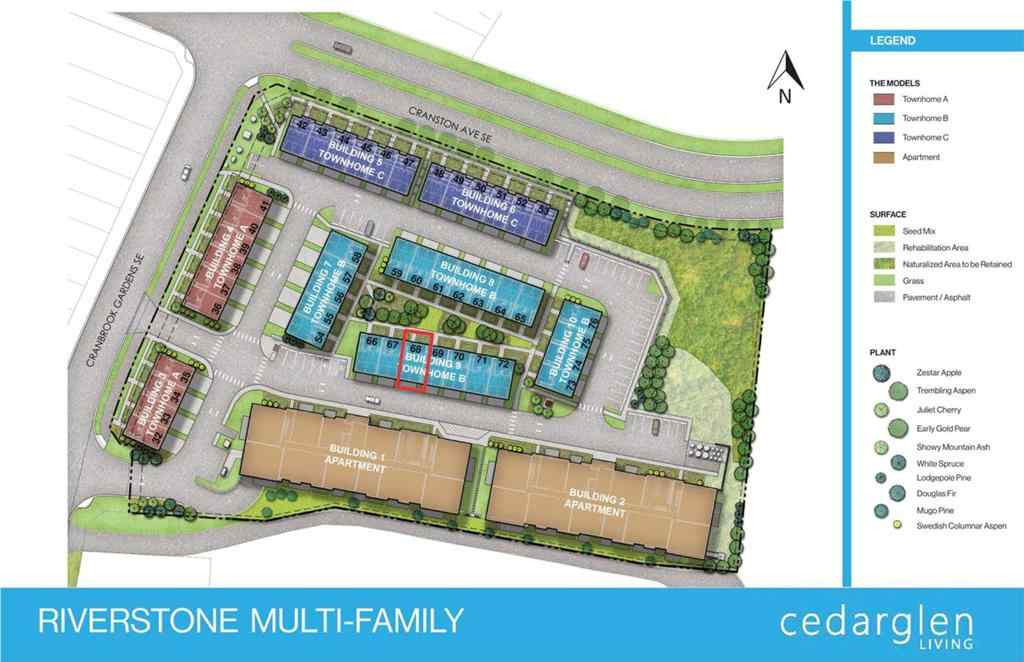 MLS® A2252585 - Unit #106 42 Cranbrook Gardens SE in Cranston Calgary, Residential