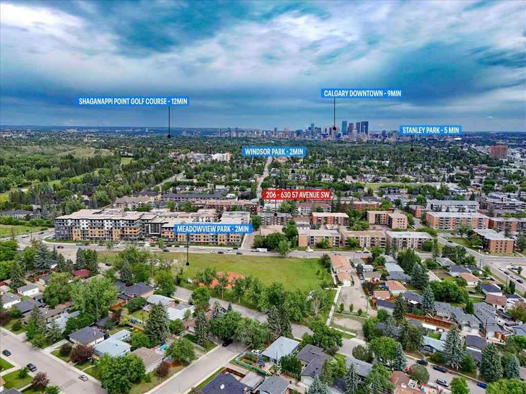 MLS® A2252859 - Unit #206 630 57 Avenue SW in Windsor Park Calgary, Residential