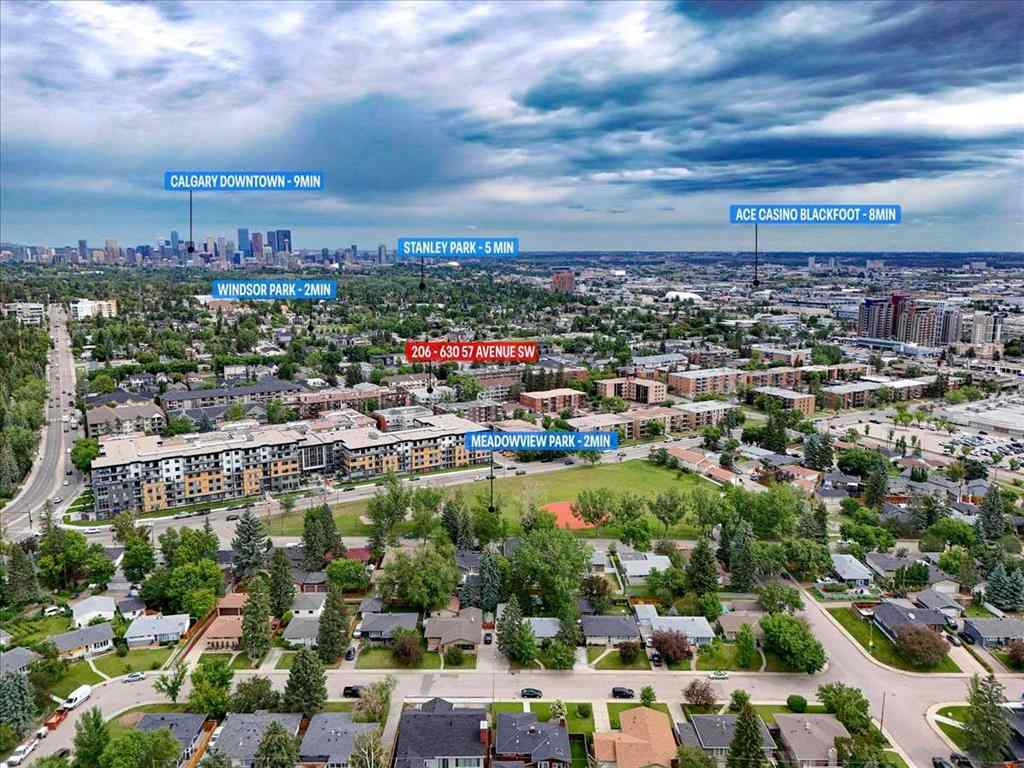 MLS® A2252859 - Unit #206 630 57 Avenue SW in Windsor Park Calgary, Residential