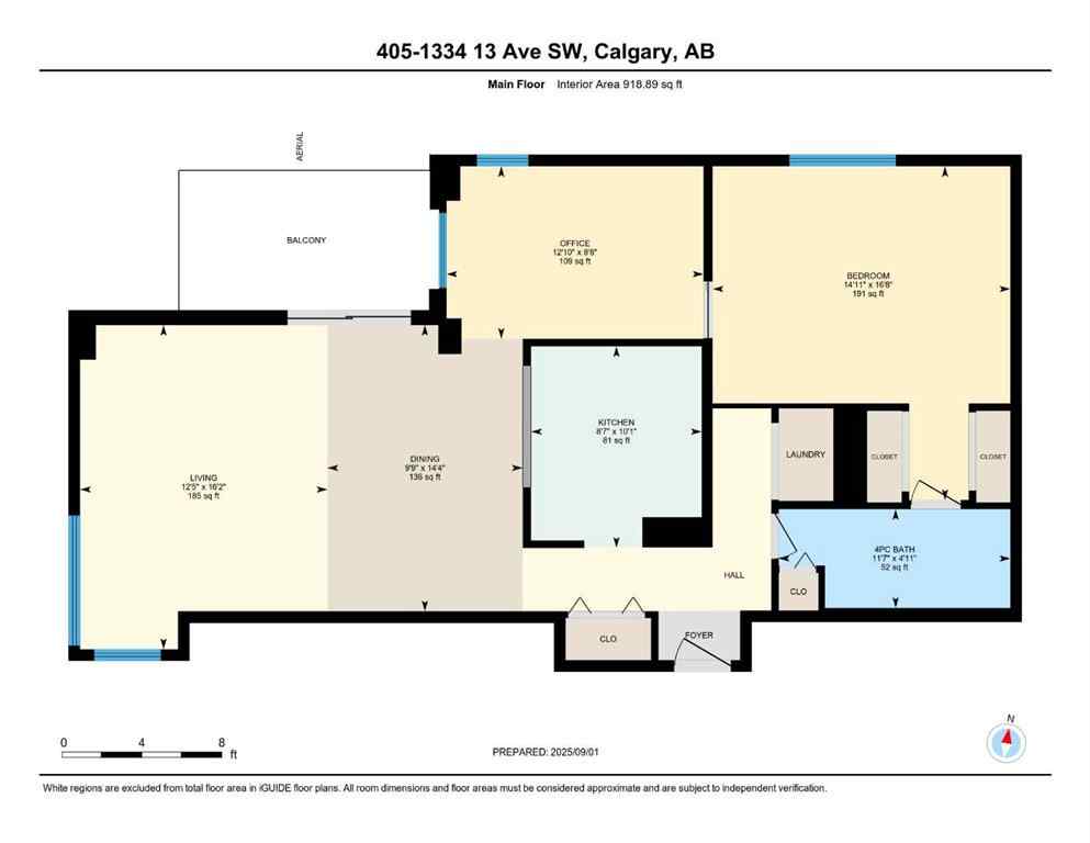 MLS® A2252914 - Unit #405 1334 13 Avenue SW in Beltline Calgary, Residential