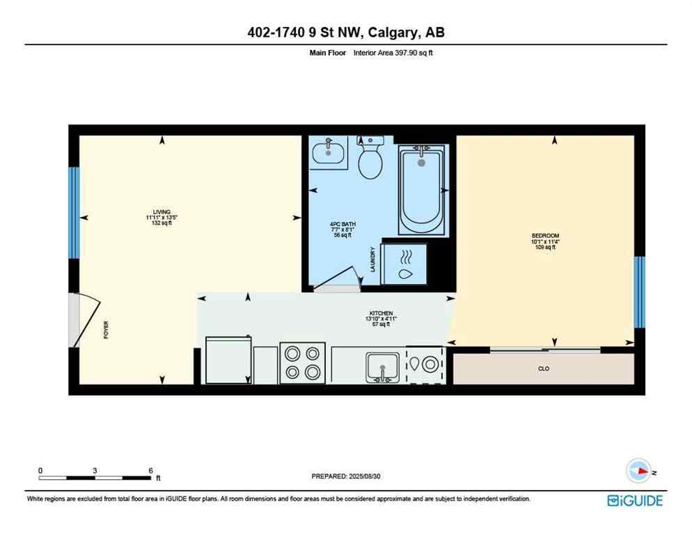 MLS® A2253194 - Unit #402 1740 9 Street NW in Mount Pleasant Calgary, Residential